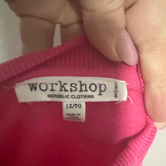 Workshop Republic Clothing Vibrant Pink Top - Picture 3 of 5